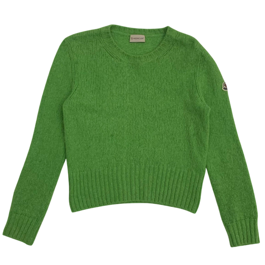 Moncler Wool Sweatshirt Neon Green (Size S Womens)