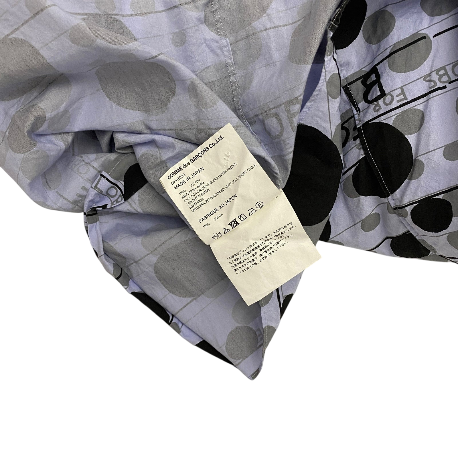 Comme des Garçons (CDG) Homme Deux ‘Blobs For Peace’ Print Shirt (Fits M)