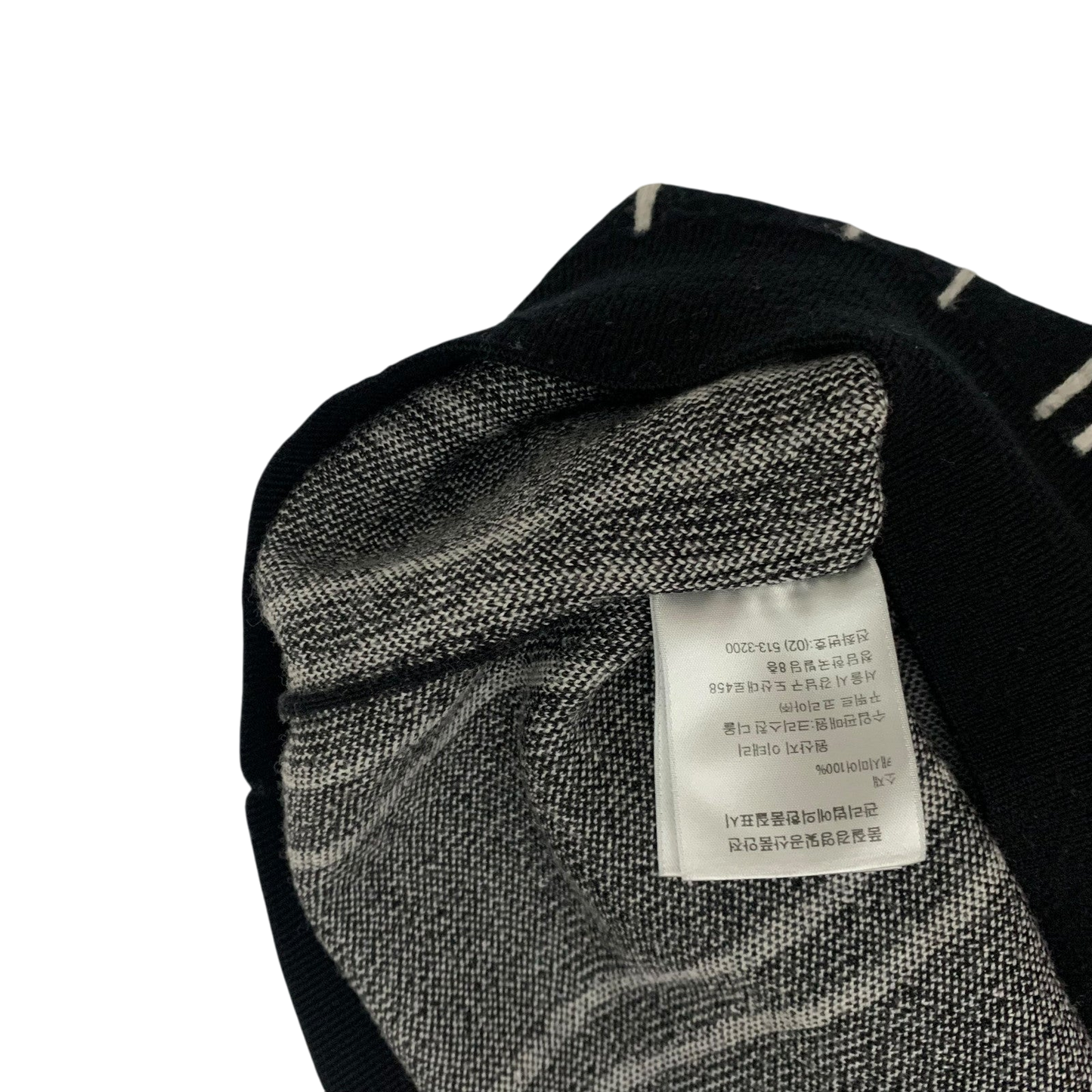 Dior Homme Turtleneck Sweater Black/White (Fits M-L)