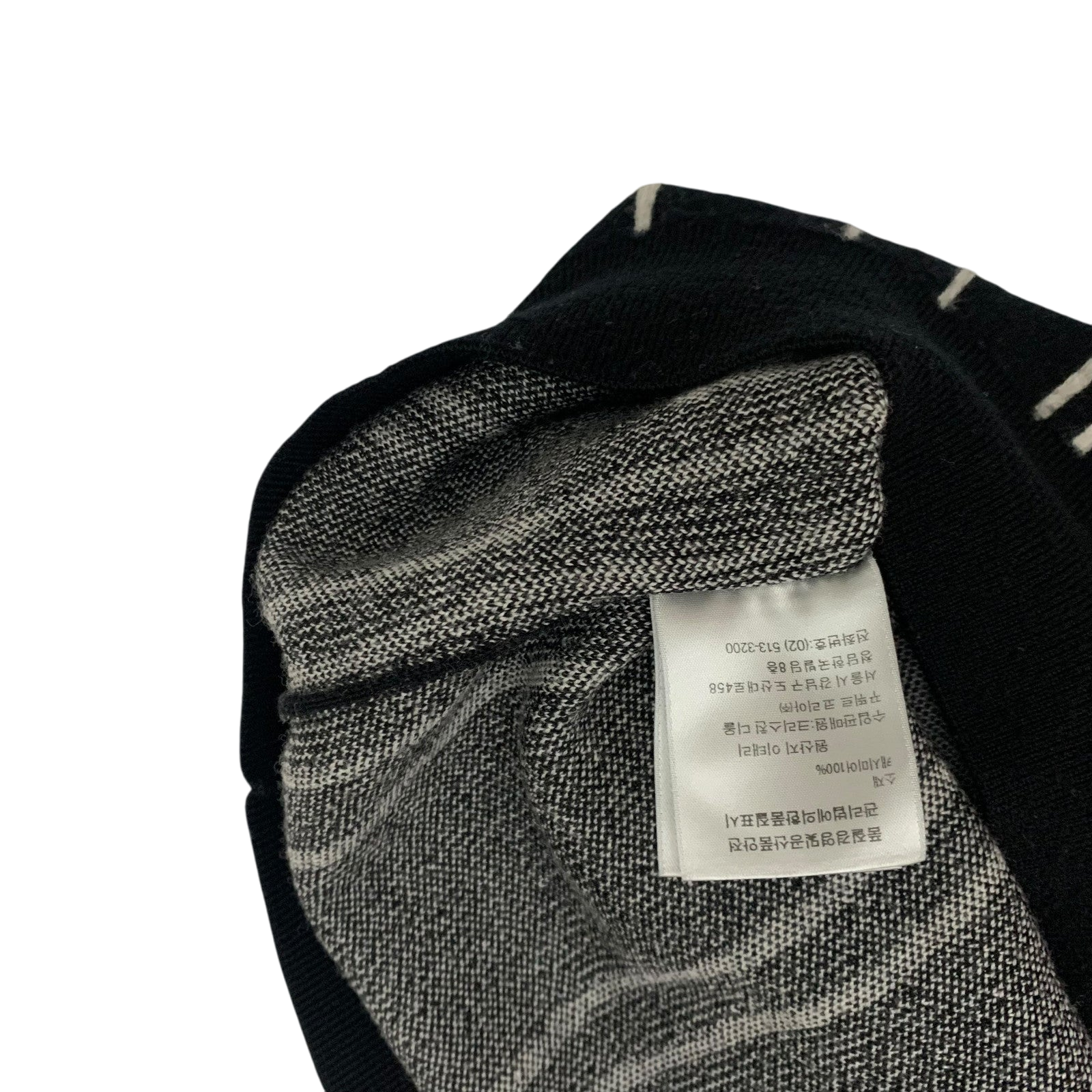 Dior Homme Turtleneck Sweater Black/White (Fits M-L)