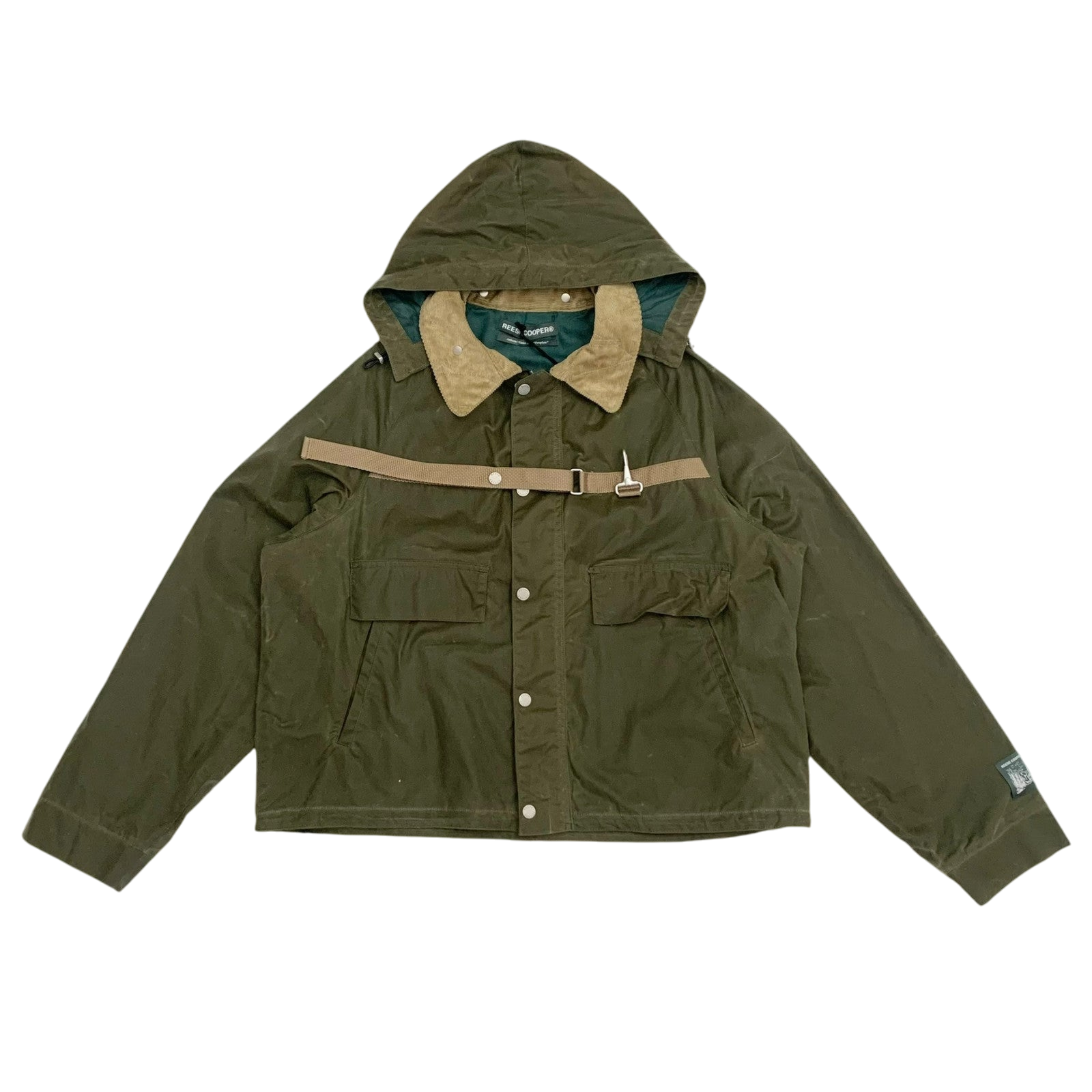 Reese Cooper FW21 Cropped Wax Jacket Green (Fits L-XL)