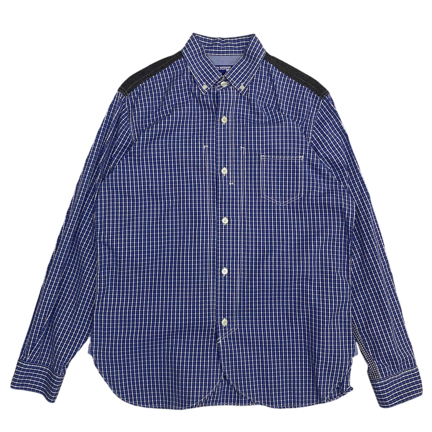 Junya Watanabe MAN Gingham Check Shirt Blue (Fits S-M)