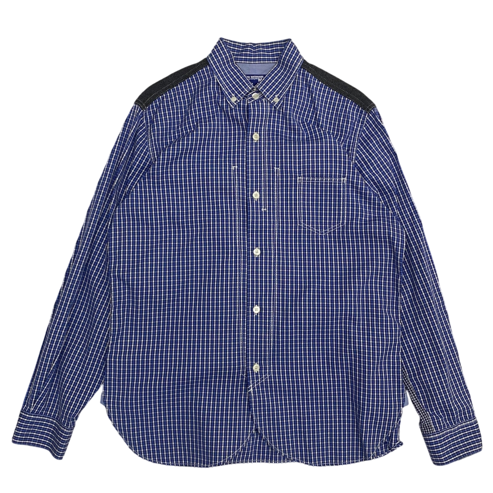 Junya Watanabe MAN Gingham Check Shirt Blue (Fits S-M)