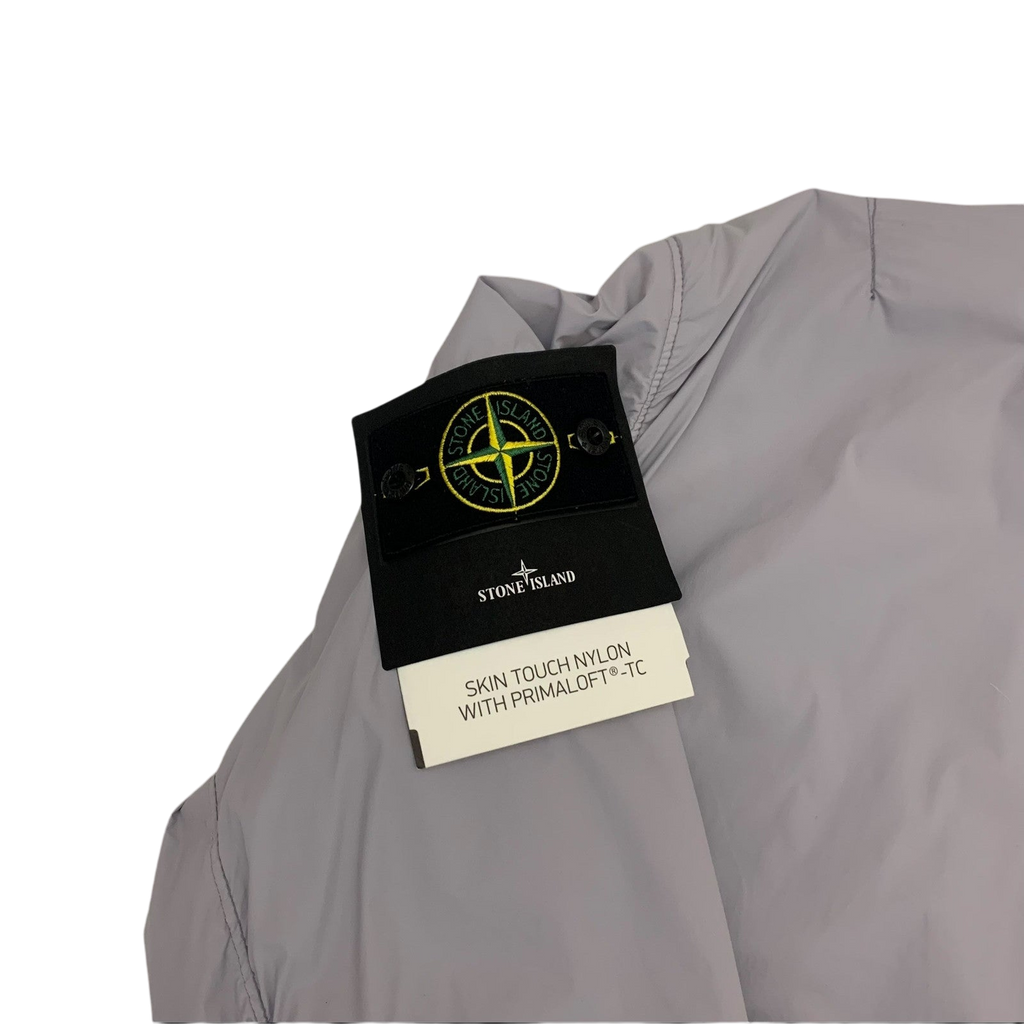 Stone Island Garment-Dyed Skin Touch Nylon Bomber Jacket Grey (Fits S-M)