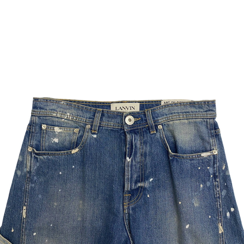 Lanvin x Gallery Dept. SS21 Flared Paint Splatter Jeans (Size 34”)