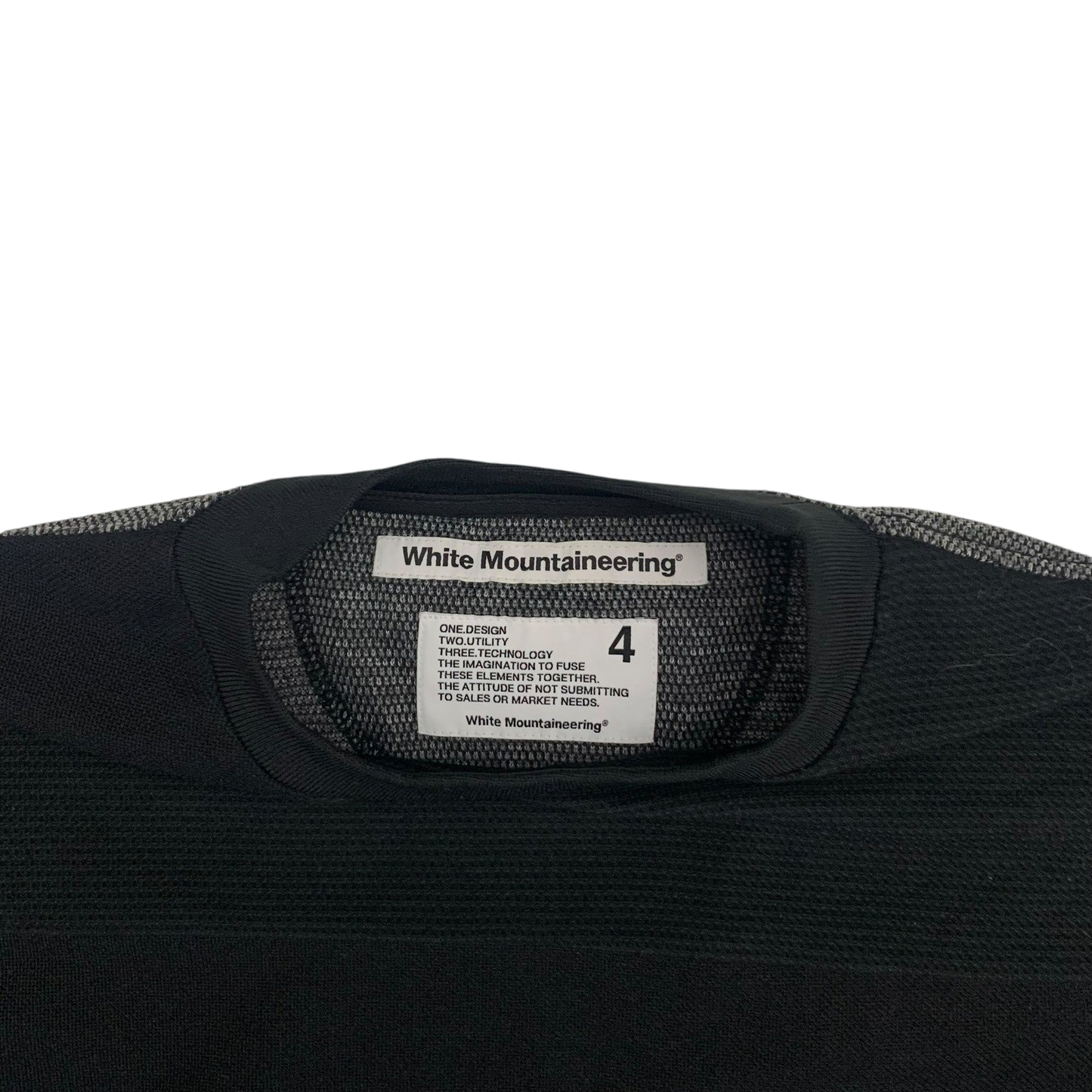 White Mountaineering Colour Block Panelled T-Shirt (Fits L-XL)