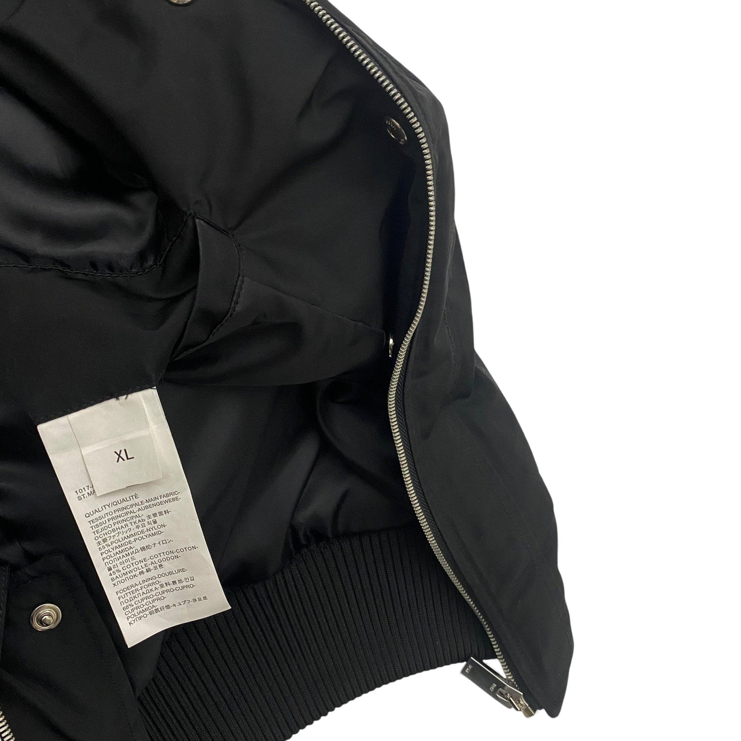 1017 ALYX 9SM Flight Bomber Jacket Black (Fits L-XL)