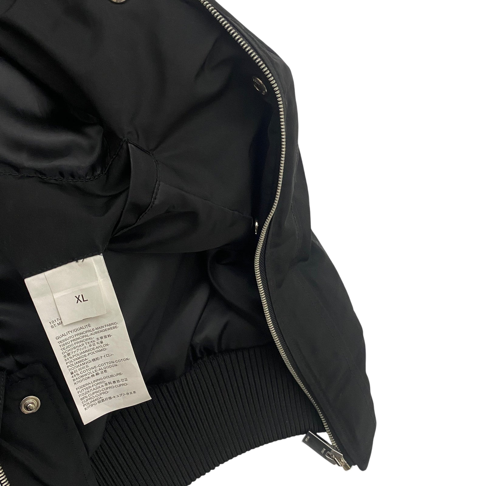 1017 ALYX 9SM Flight Bomber Jacket Black (Fits L-XL)