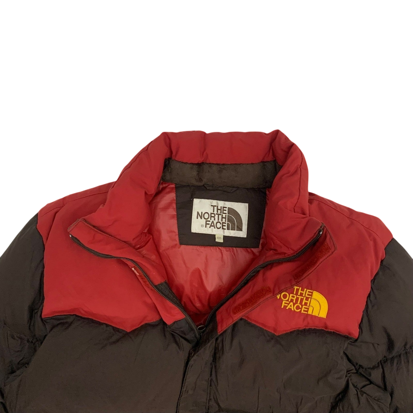The North Face Nuptse 700 Down Puffer Jacket Brown/Red (Size XL)