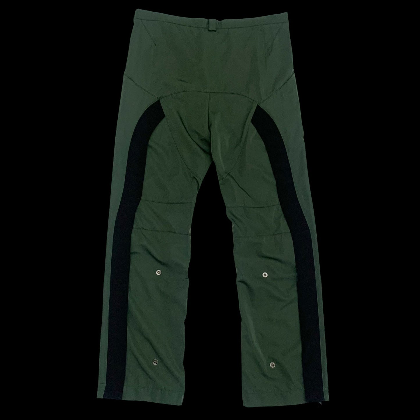 Kiko Kostadinov AW18 Gaetan Striped Trousers Green / Black (Size M)