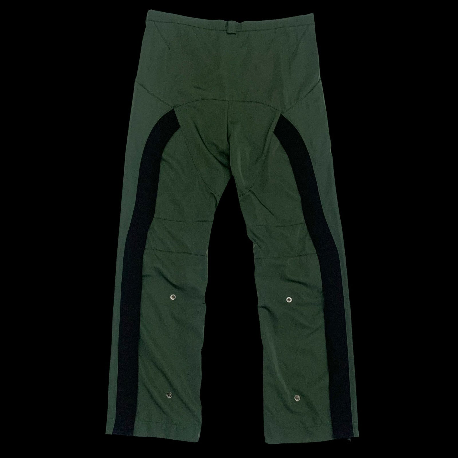 Kiko Kostadinov AW18 Gaetan Striped Trousers Green / Black (Size M)