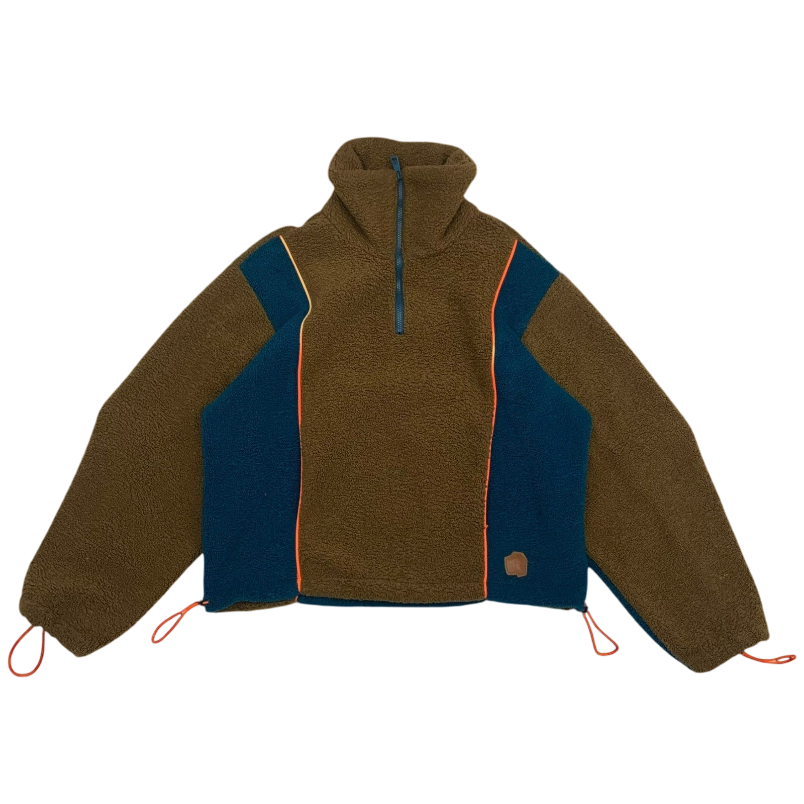 Ader Error Victo Fleece Jacket Brown / Blue (Fits L-XL)