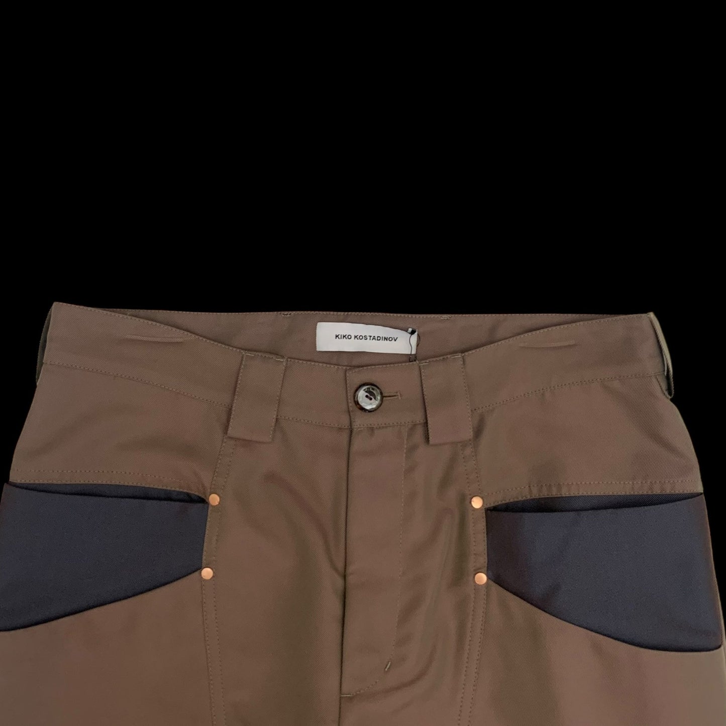 Kiko Kostadinov Mcnamara Uniform Trousers Bronze (Size M)