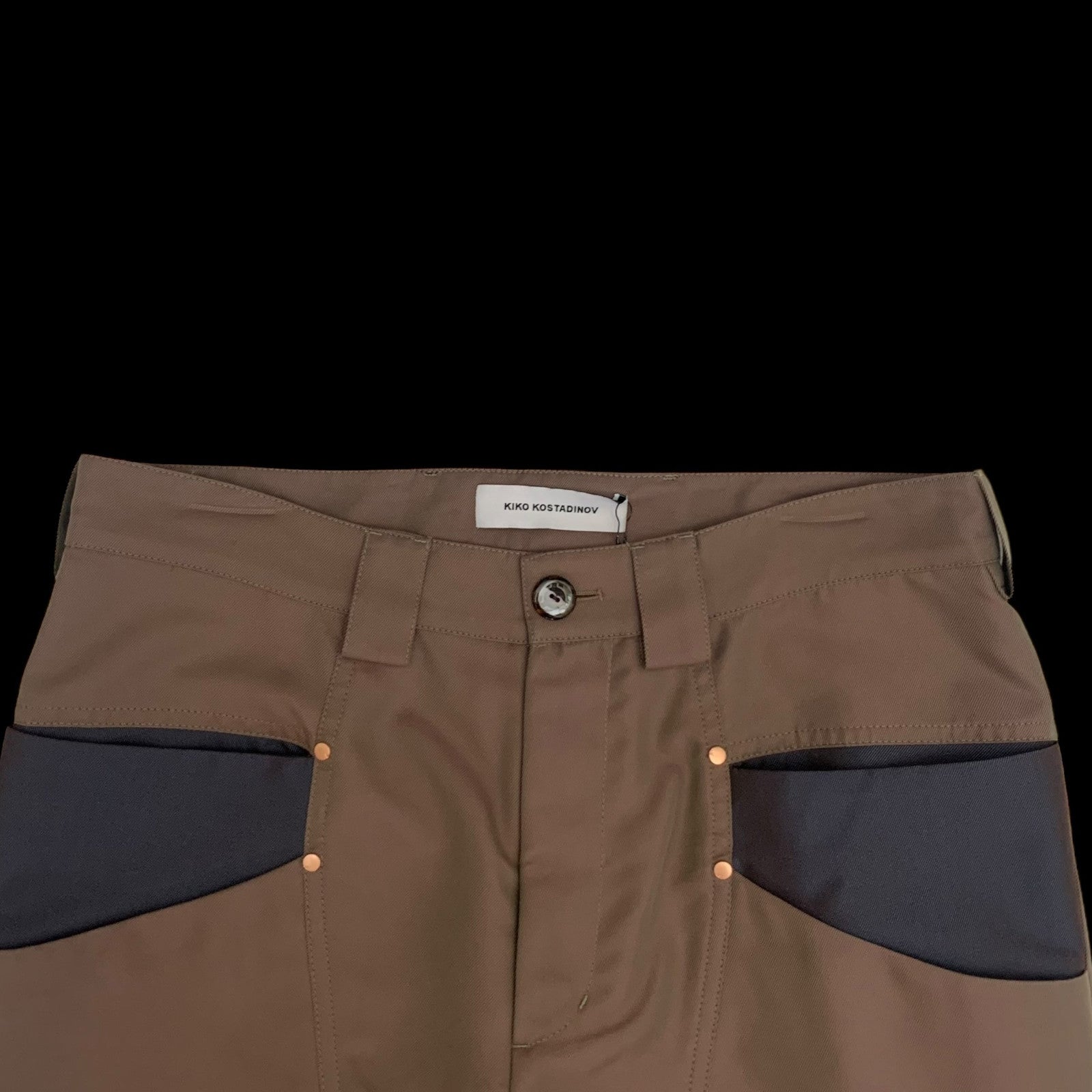 Kiko Kostadinov Mcnamara Uniform Trousers Bronze (Size M)