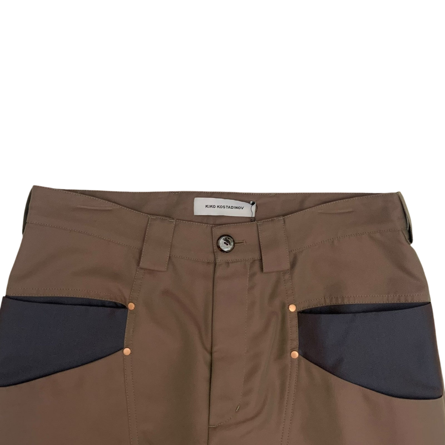 Kiko Kostadinov Mcnamara Uniform Trousers Bronze (Size M)