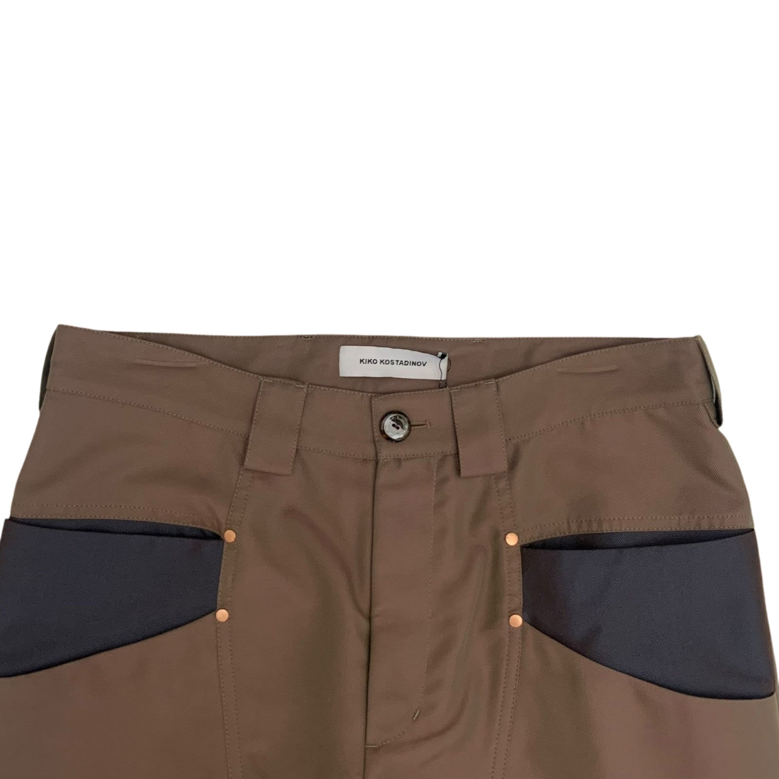 Kiko Kostadinov Mcnamara Uniform Trousers Bronze (Size M)