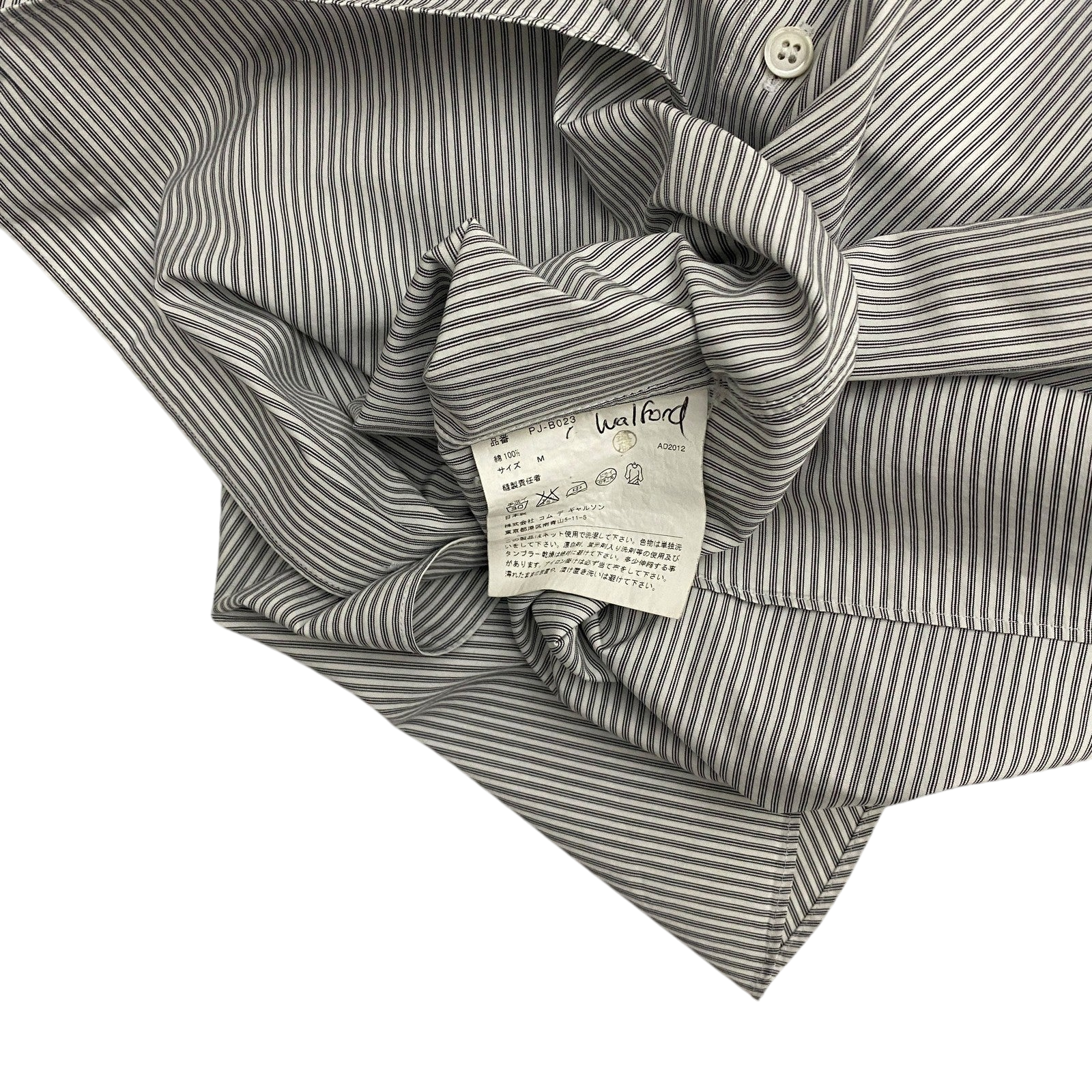 Comme des Garçons (CDG) Homme Plus AW12 Neck Tie Striped Button-Up Shirt