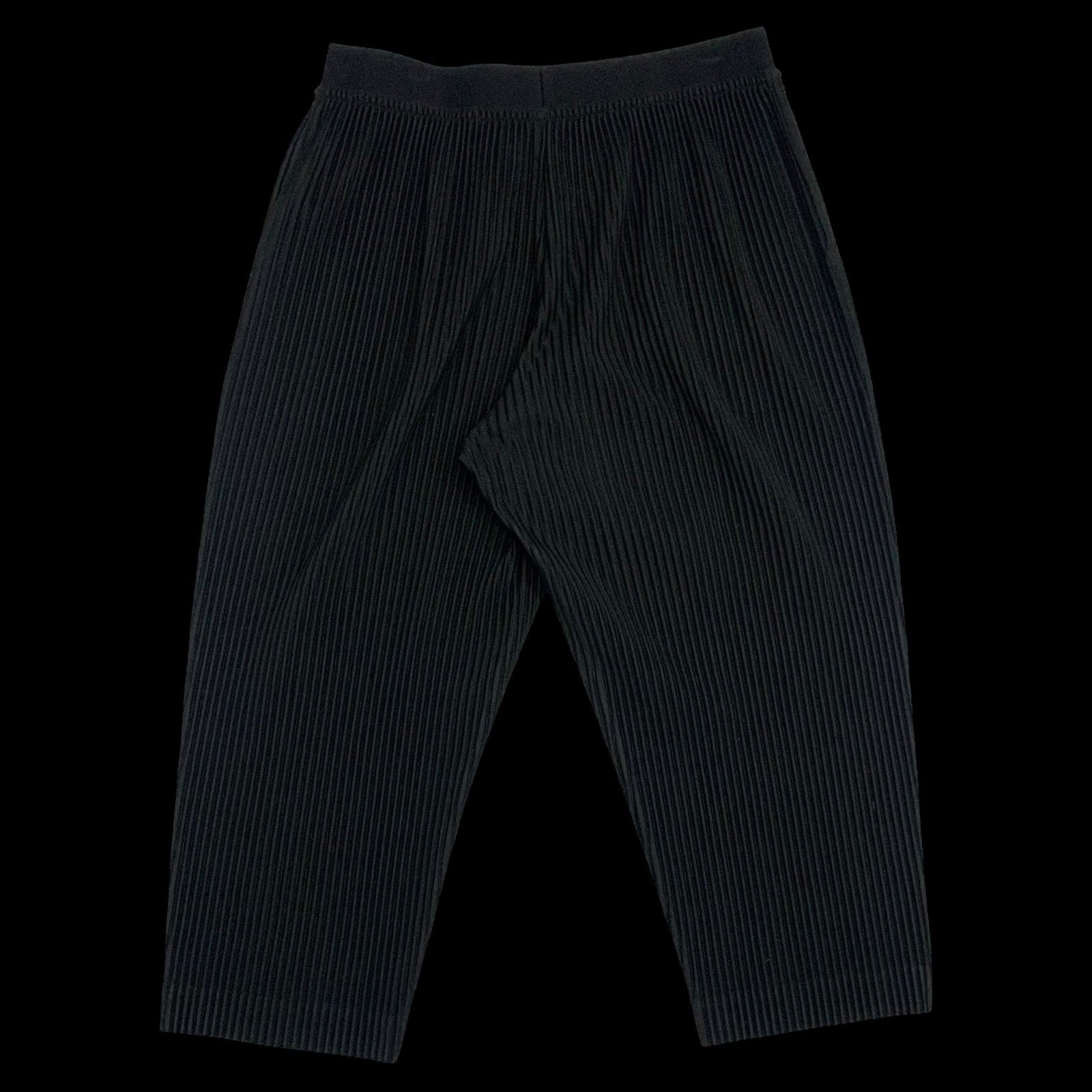 Issey Miyake HOMME PLISSÉ JF110 Wide Leg Pleated Pants Black (Fits 32-34")