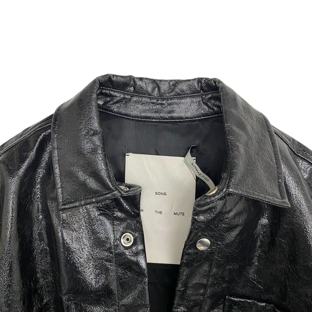 Song For The Mute Black Coated Jacket (Size L)