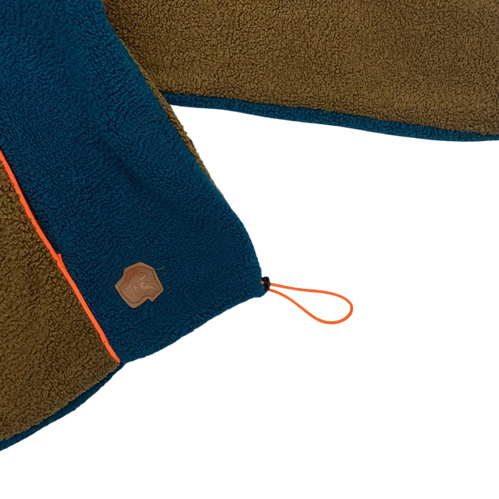 Ader Error Victo Fleece Jacket Brown / Blue (Fits L-XL)