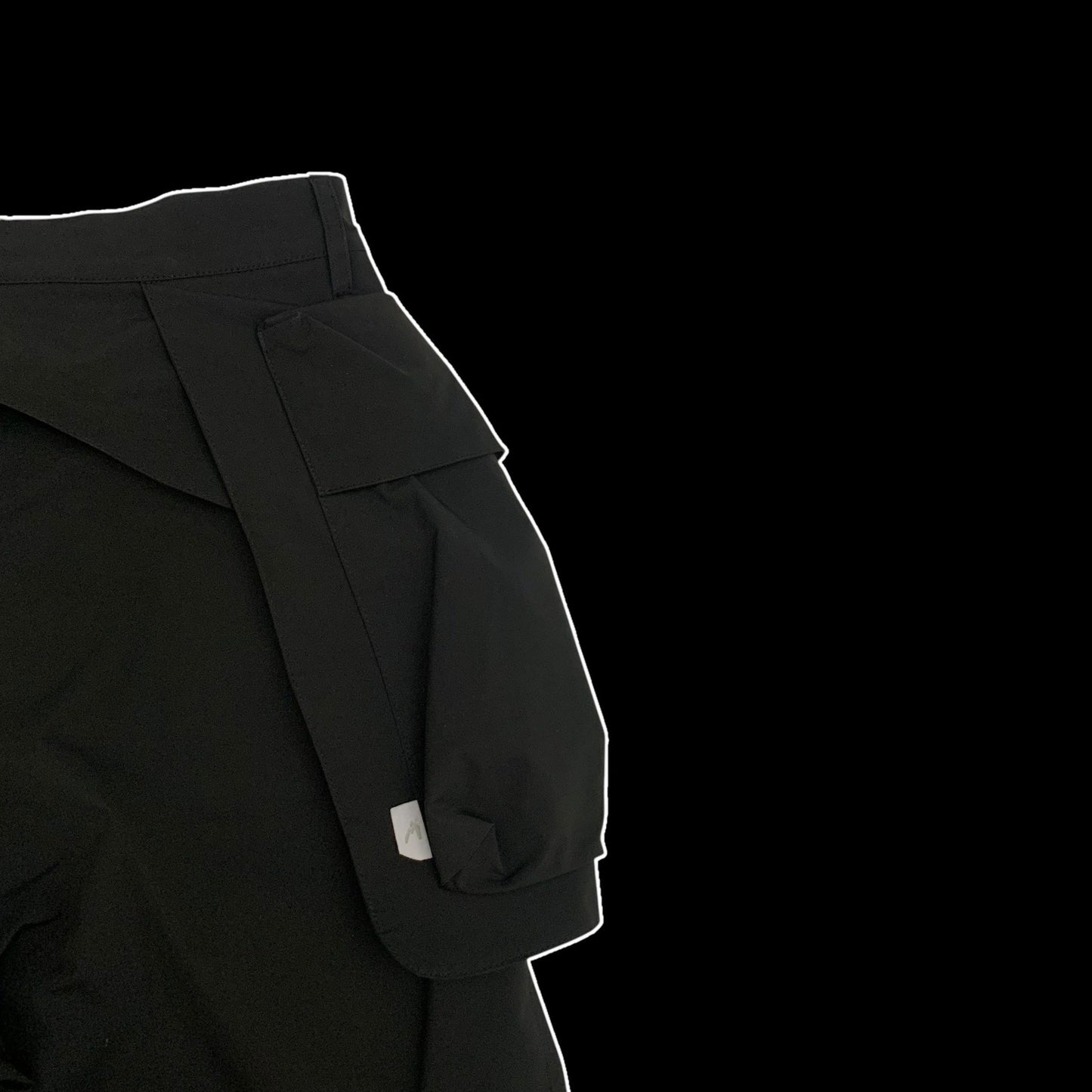 Archival Reinvent Zipper Teflon Pants Black (W28)