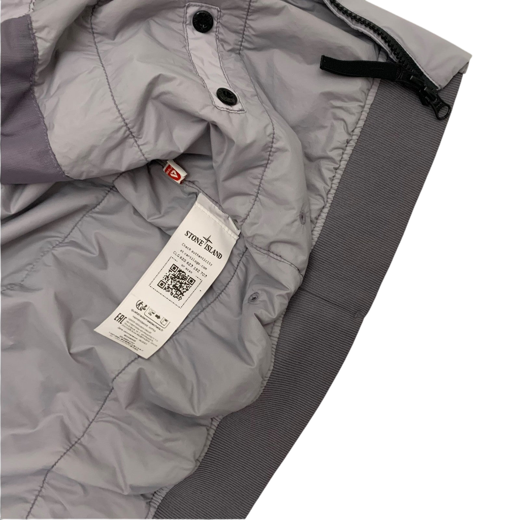 Stone Island Garment-Dyed Skin Touch Nylon Bomber Jacket Grey (Fits S-M)