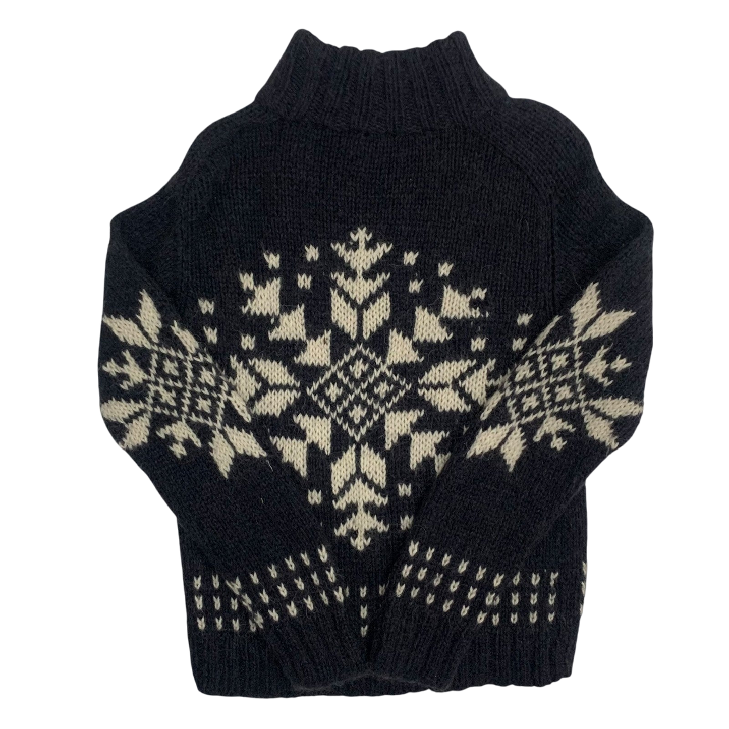 Moncler Vintage Graphic Wool Knit Sweatshirt Navy (Size M womens)