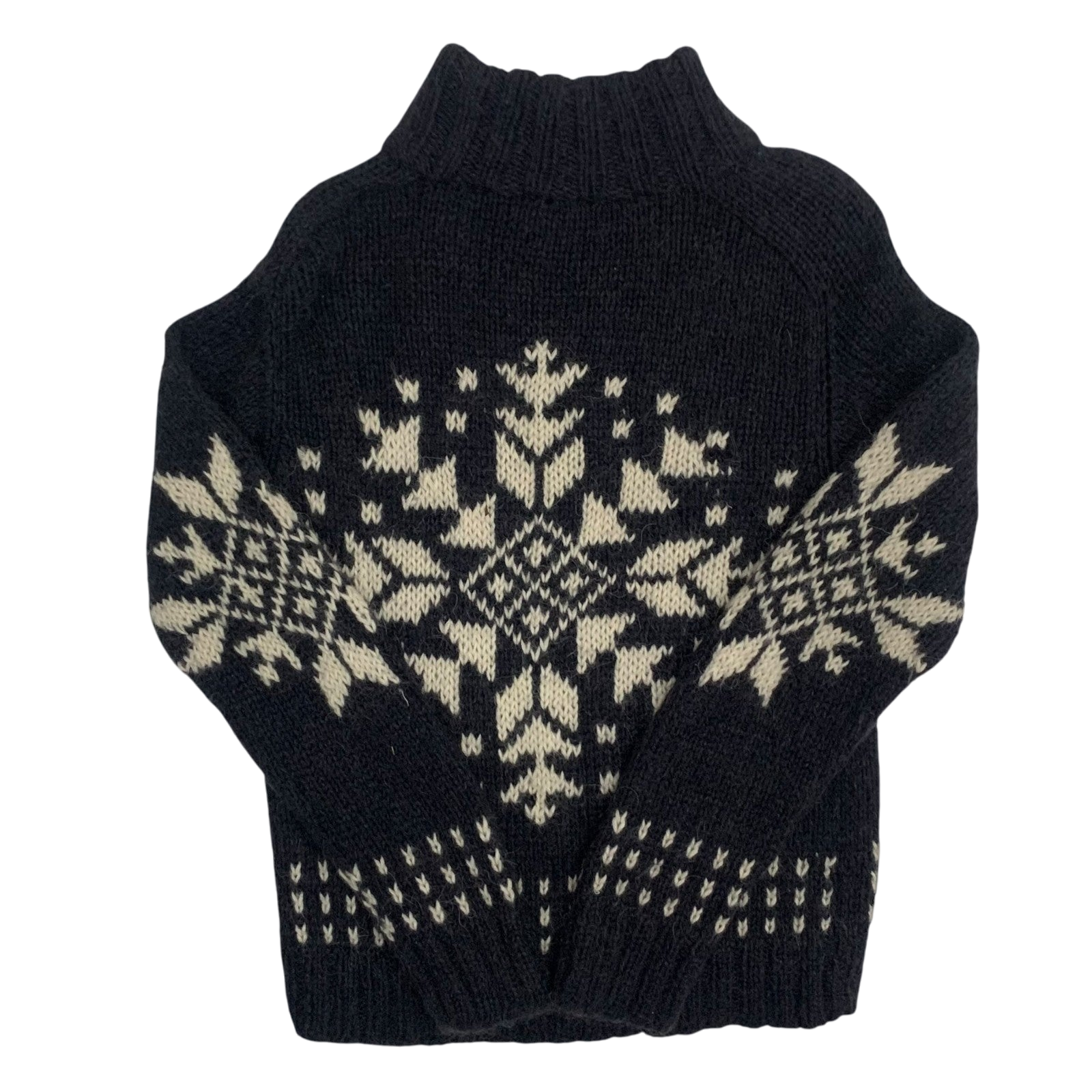 Moncler Vintage Graphic Wool Knit Sweatshirt Navy (Size M womens)