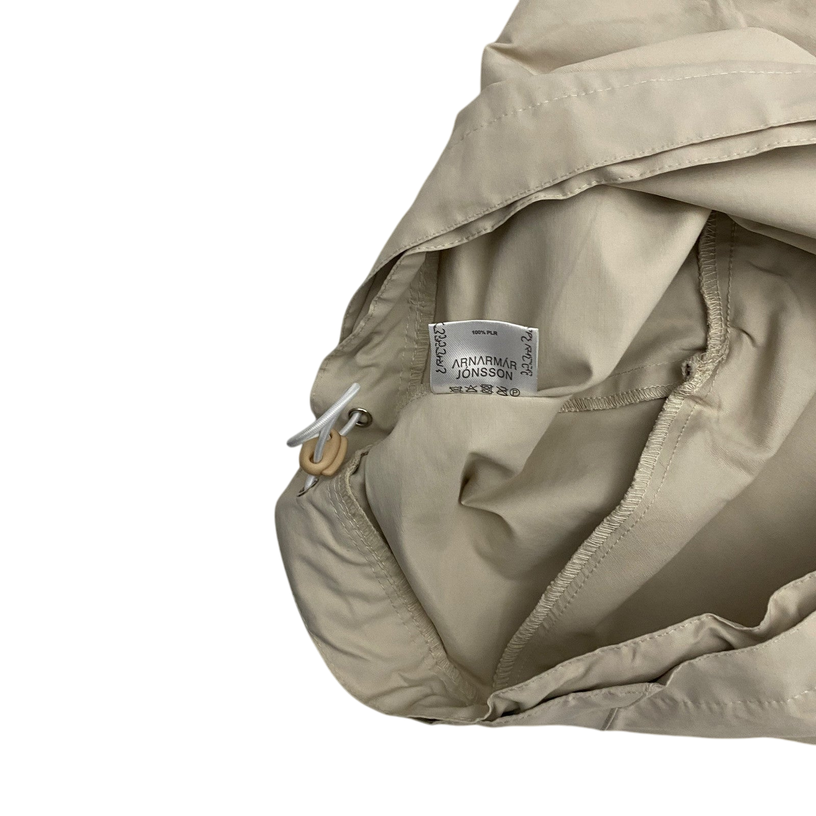 Arnar Mār Jōnsson Sympatex Double Zipper Hooded Jacket Beige (Size XL)