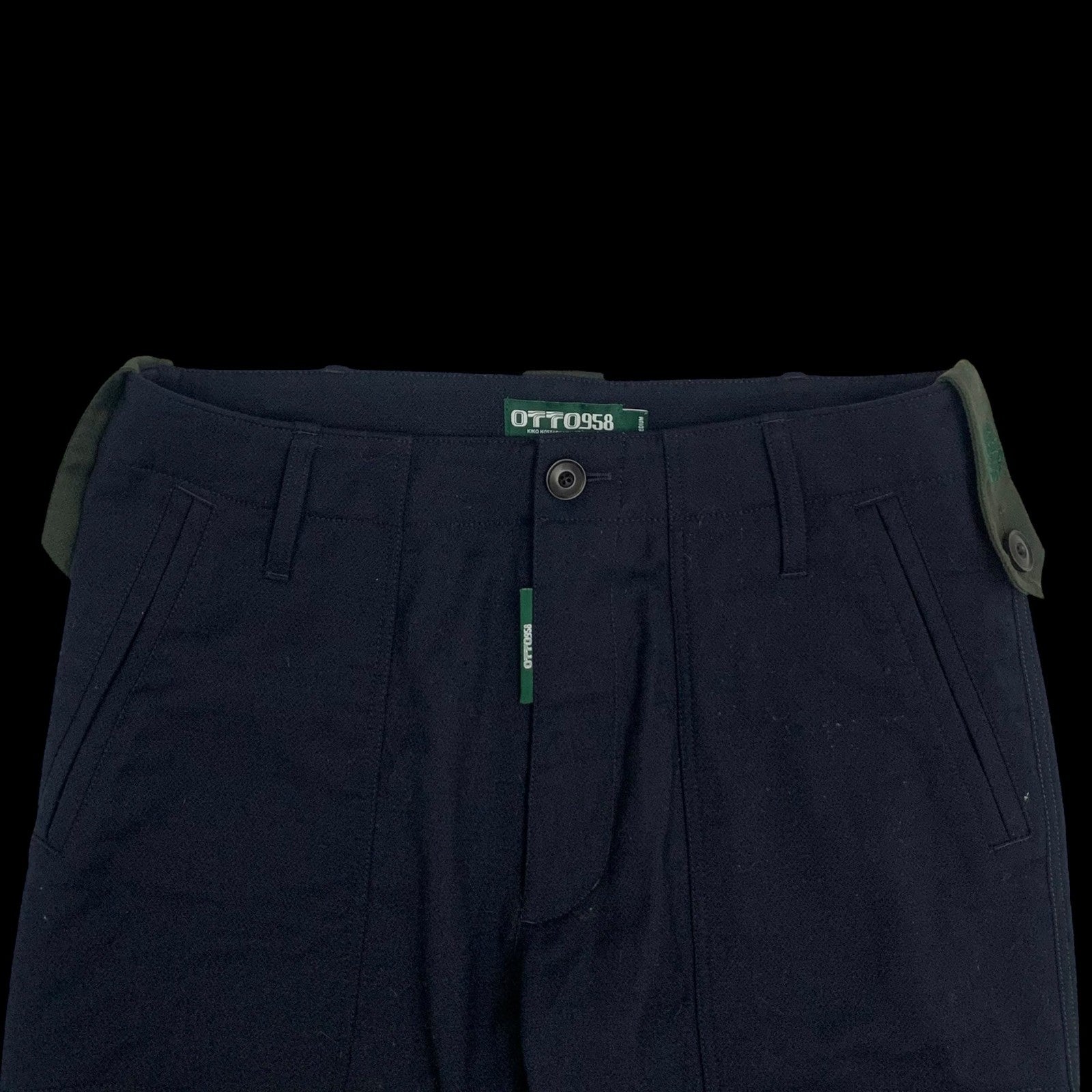 Kiko Kostadinov Otto 958 Booth Wool Trousers Navy (Size M)