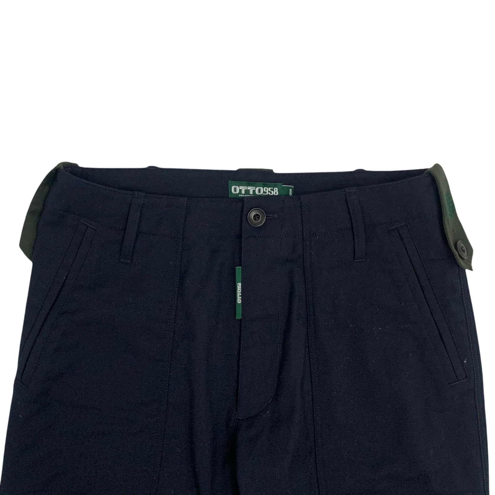 Kiko Kostadinov Otto 958 Booth Wool Trousers Navy (Size M)