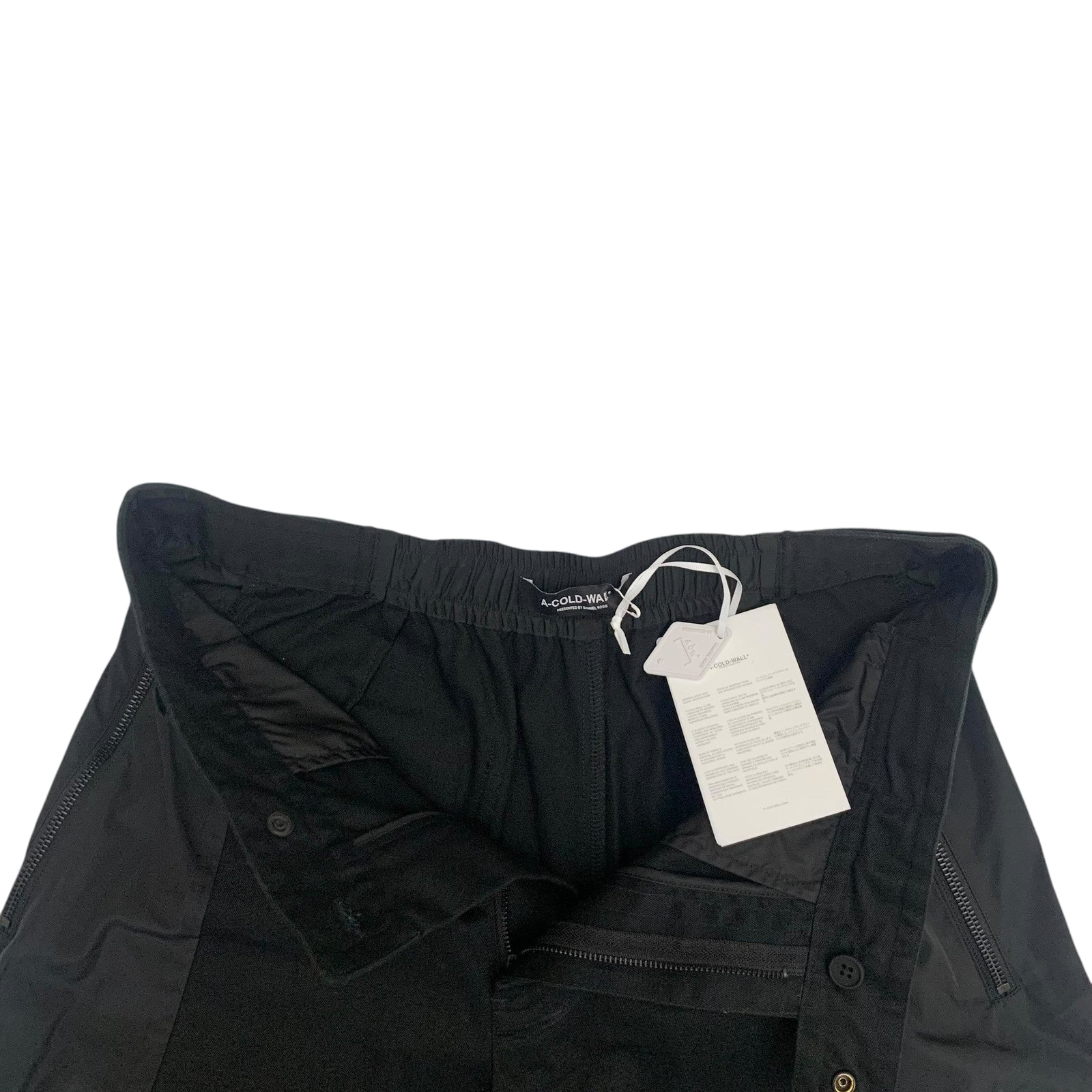 A-Cold-Wall Black Strata Cargo Shorts Black (Size M)