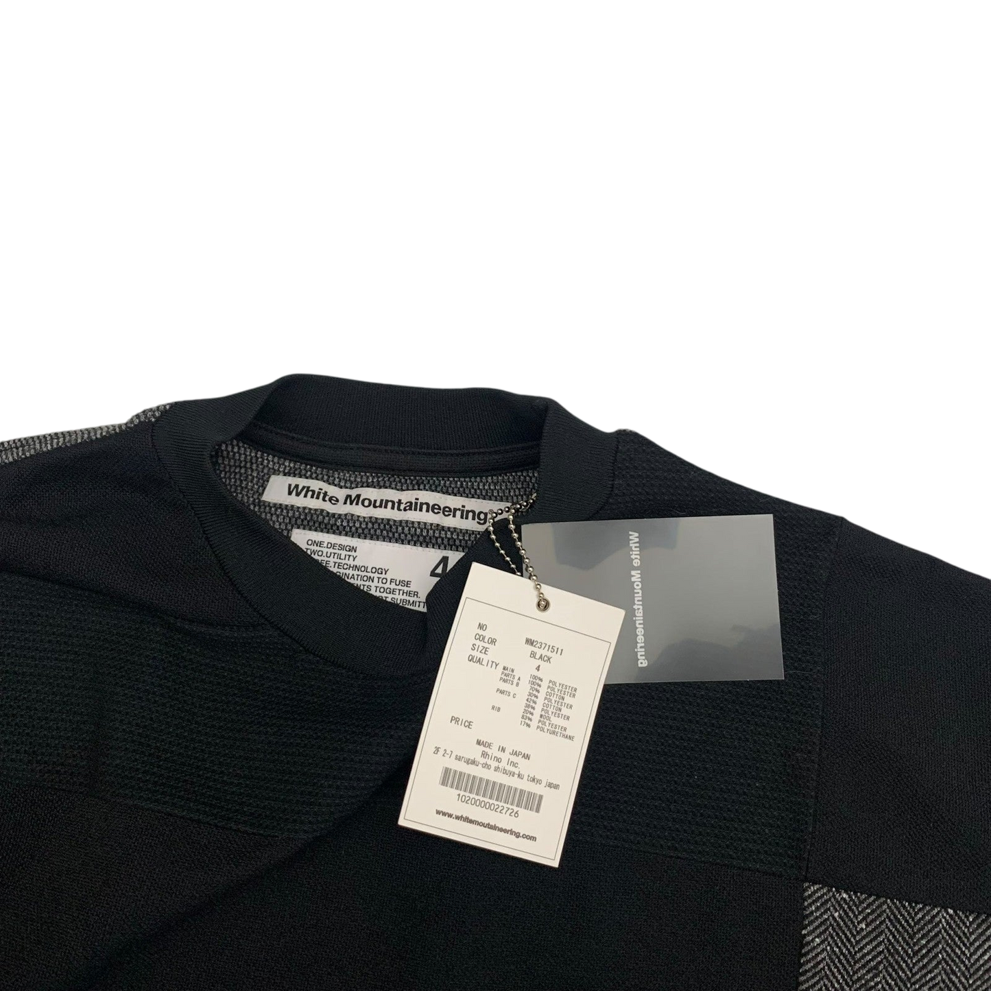 White Mountaineering Colour Block Panelled T-Shirt (Fits L-XL)