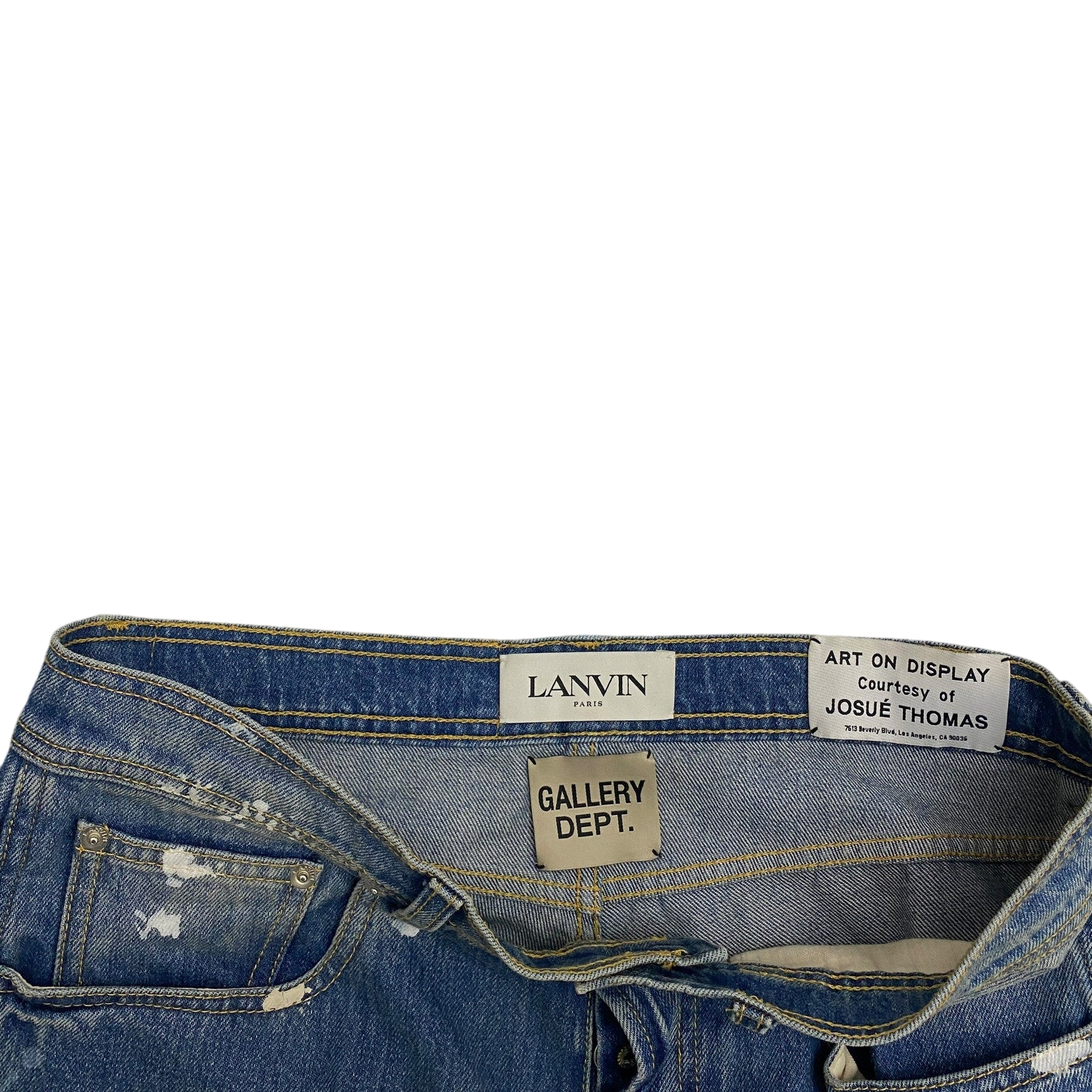 Lanvin x Gallery Dept. SS21 Flared Paint Splatter Jeans (Size 34”)
