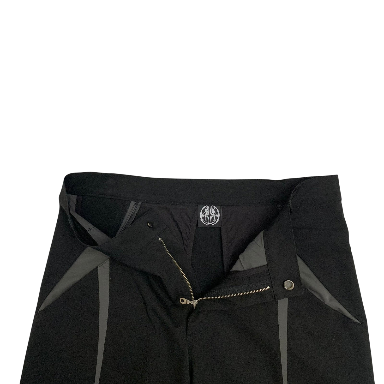 Moth Studios Panelled Nylon Pants Black / Grey (Size L)
