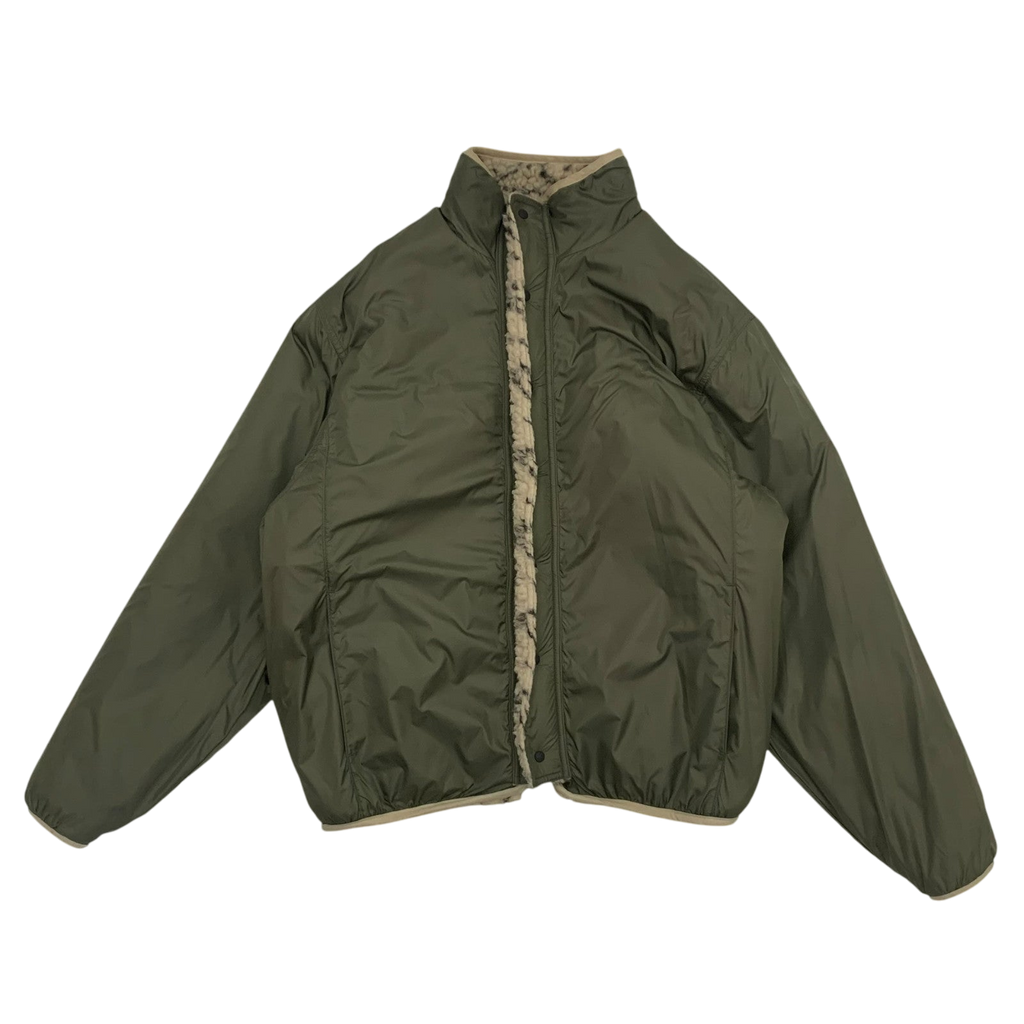 Kapital Do-Gi Sashiko Reversible Boa Fleece Jacket ‘Ecru’ (Size XL)