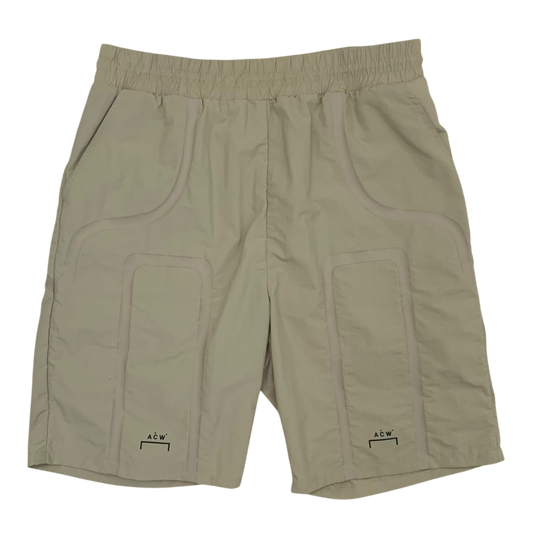 A-Cold-Wall Bracket Taped Track Shorts Beige (Size M)