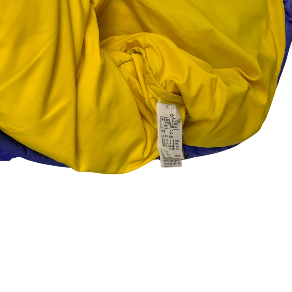 The North Face Nuptse 700 Down Puffer Jacket Blue/Yellow (Size XS)