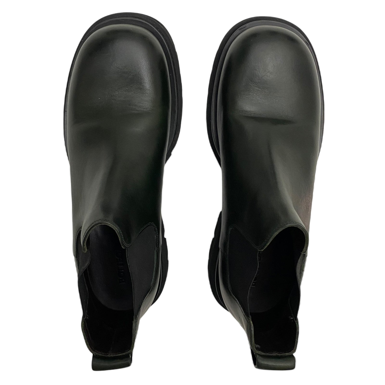 Bottega Veneta Lug Chelsea Ankle Boots Dark Green (EU42/US9)