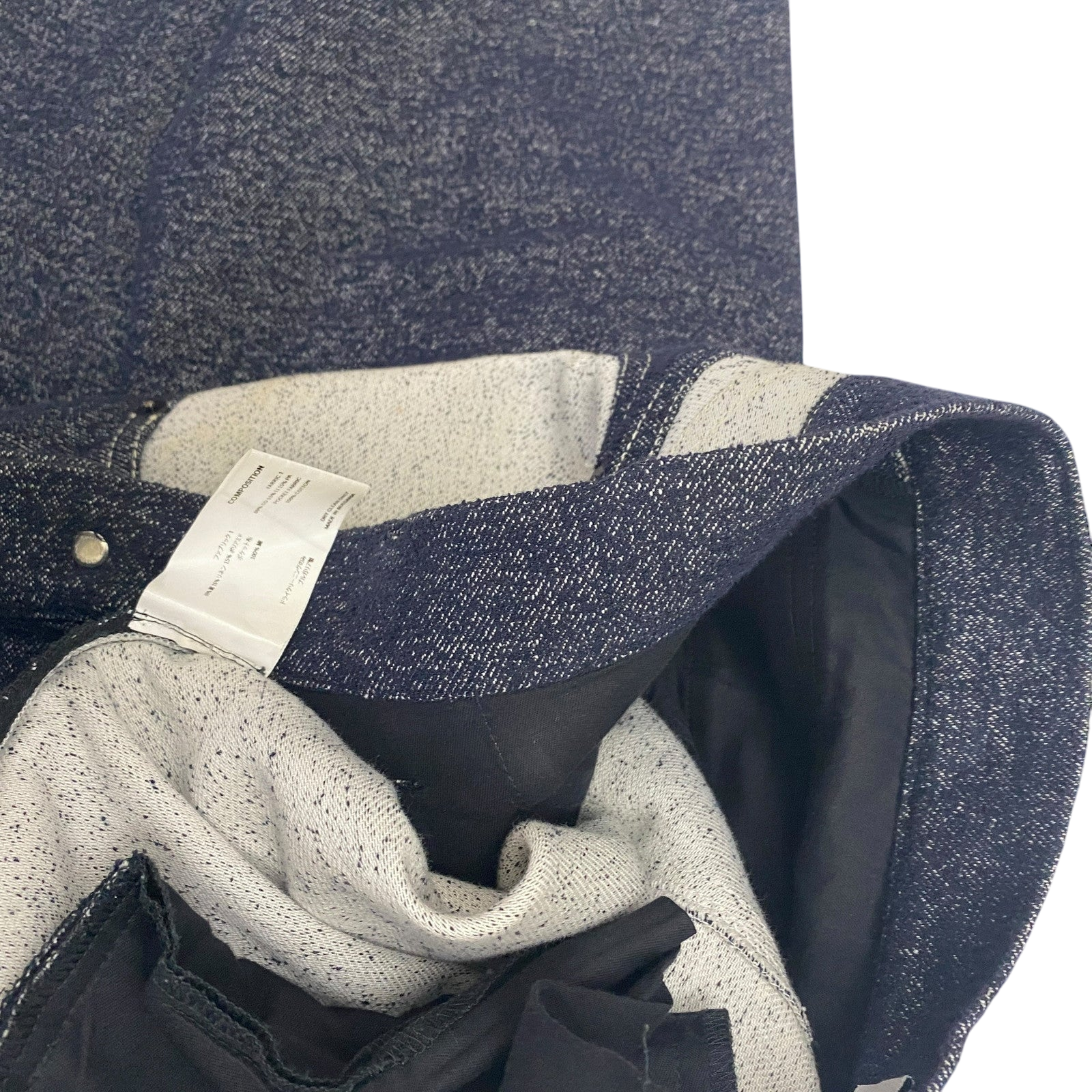 Kiko Kostadinov SS20 Riding Claw Jeans Indigo/Off-White (Size M/48)