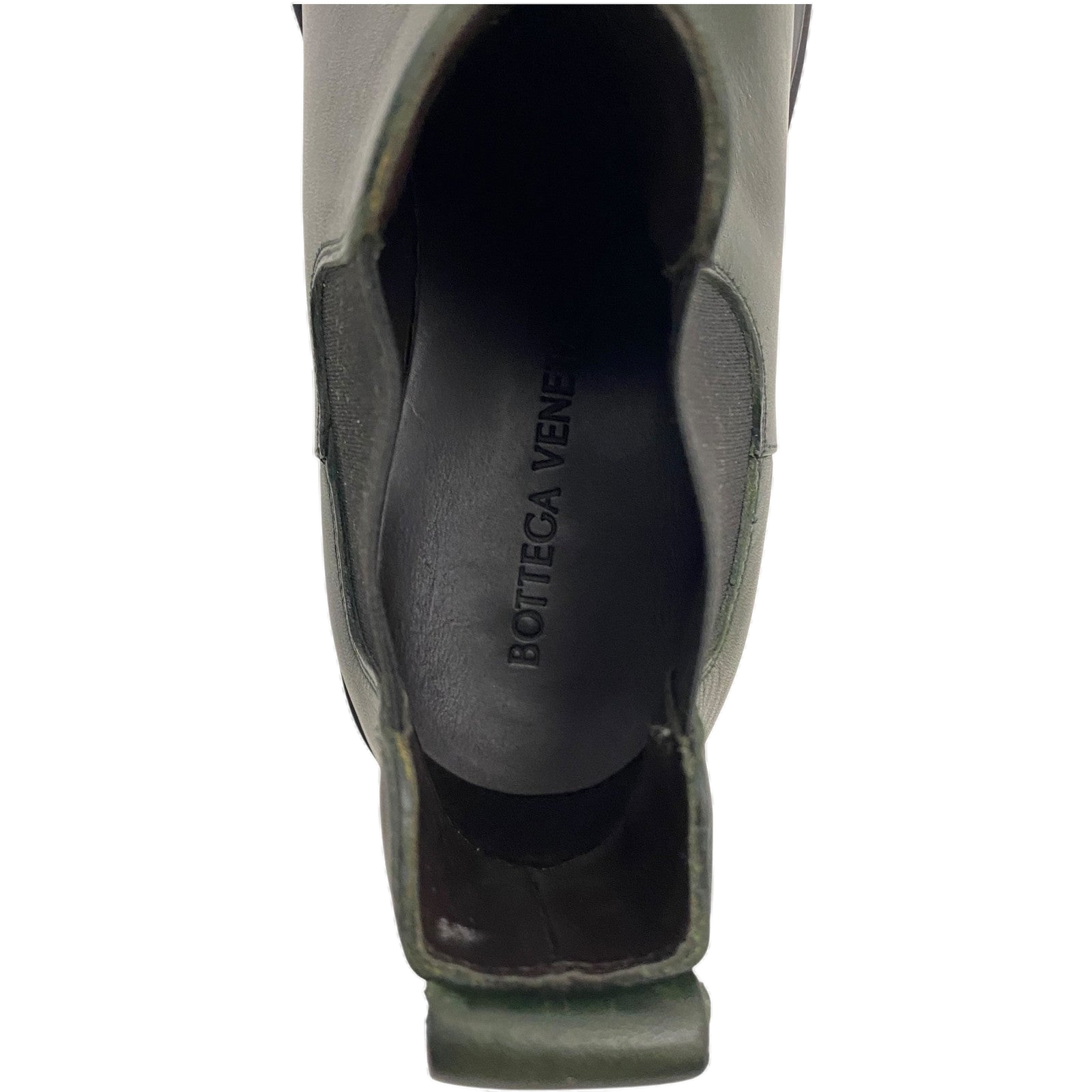 Bottega Veneta Lug Chelsea Ankle Boots Dark Green (EU42/US9)