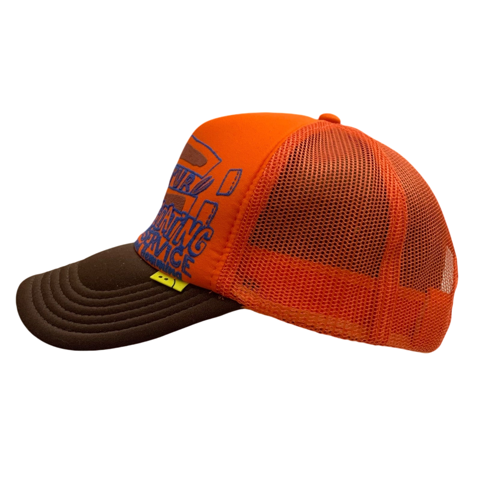 Kapital 'Century Denim Coating Service' Trucker Cap Orange/Brown