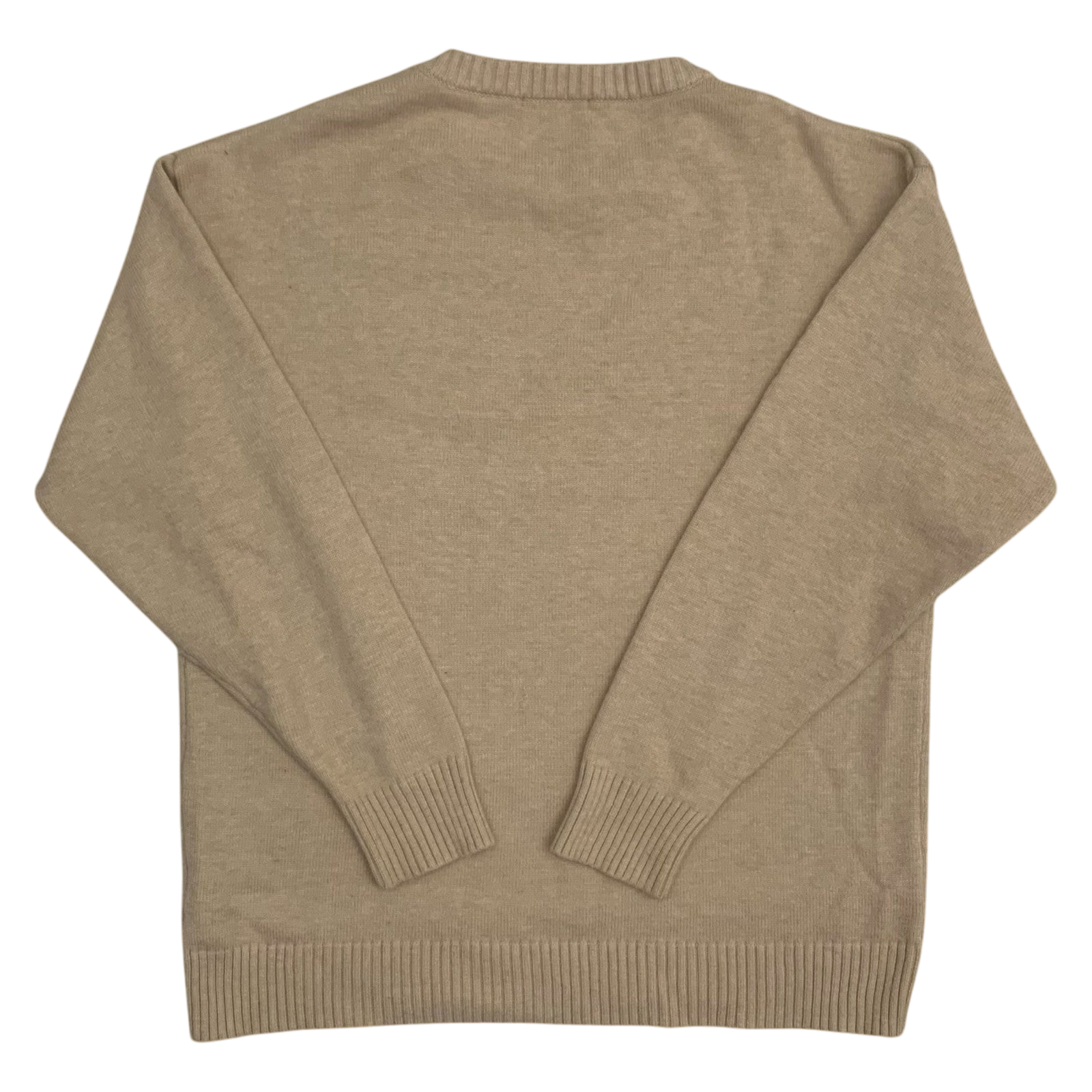 Ami Paris De Coeur Wool Blend Knit Sweatshirt Beige (Size M)