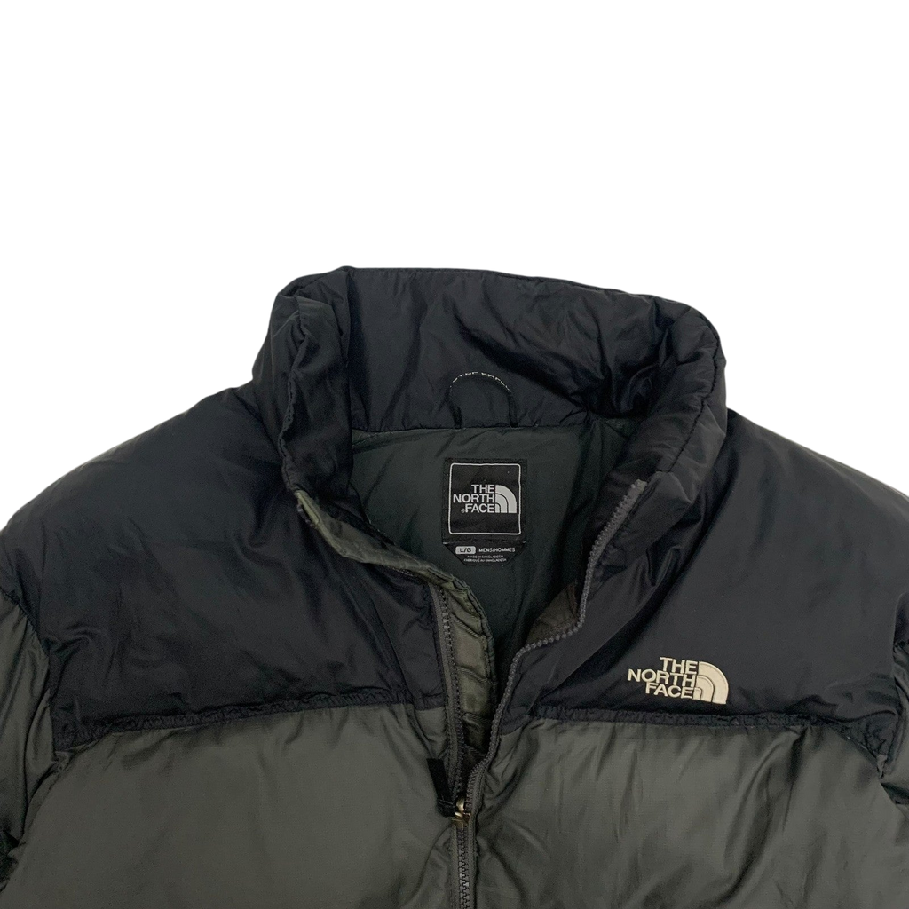 The North Face Nuptse 700 Down Puffer Jacket Grey/Black (Size L)