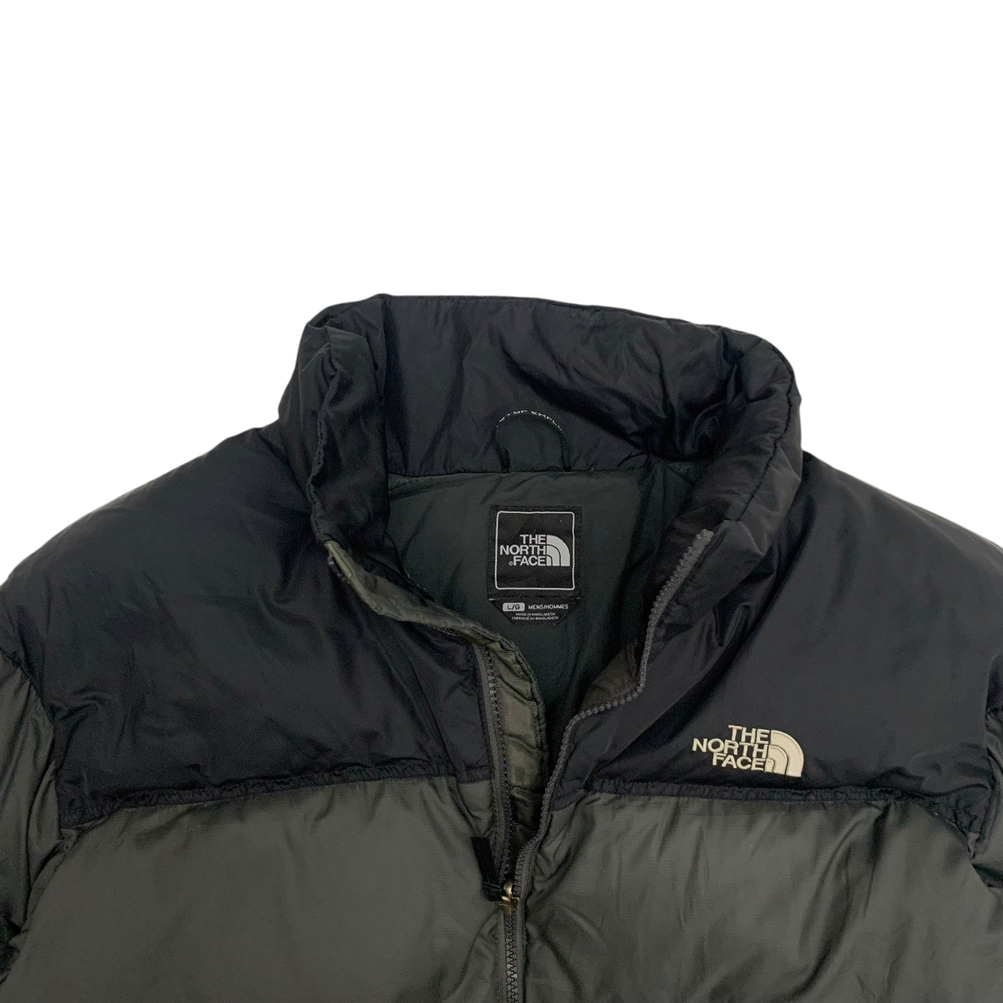 The North Face Nuptse 700 Down Puffer Jacket Grey/Black (Size L)