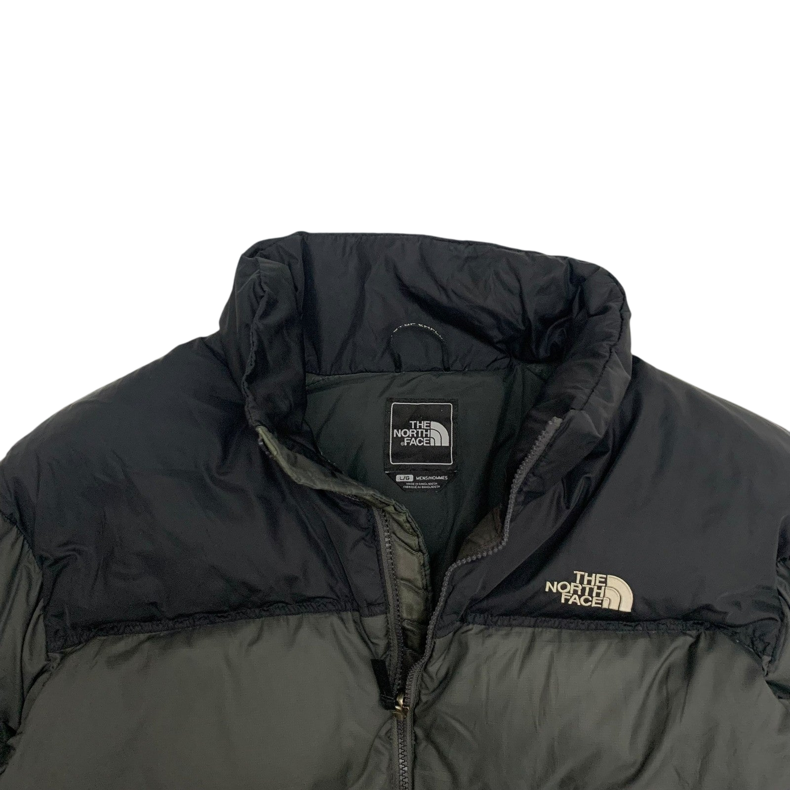 The North Face Nuptse 700 Down Puffer Jacket Grey/Black (Size L)