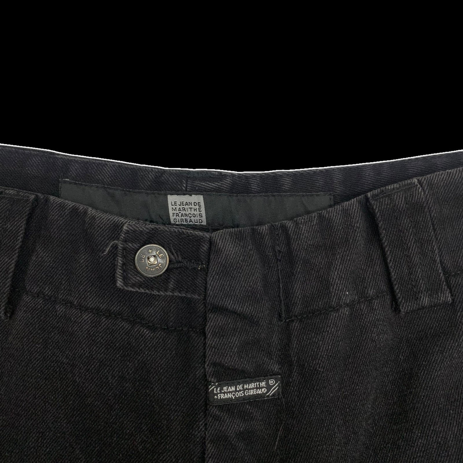 Marithe Francois Girbaud Shuttle Tape Cargo Jeans Black (W34)