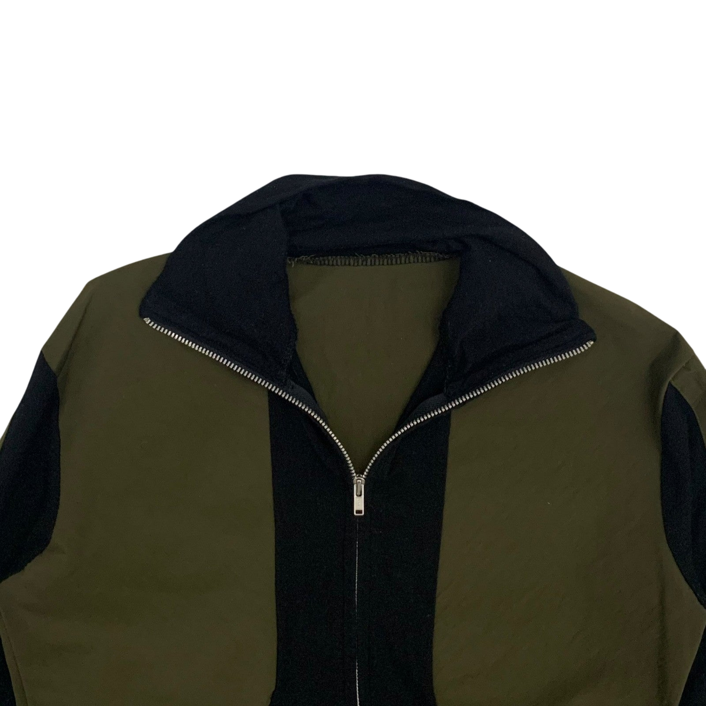 Yohji Yamamoto WXYZ Workshop Panelled Long Sleeve Khaki/Black (Fits M Womens)