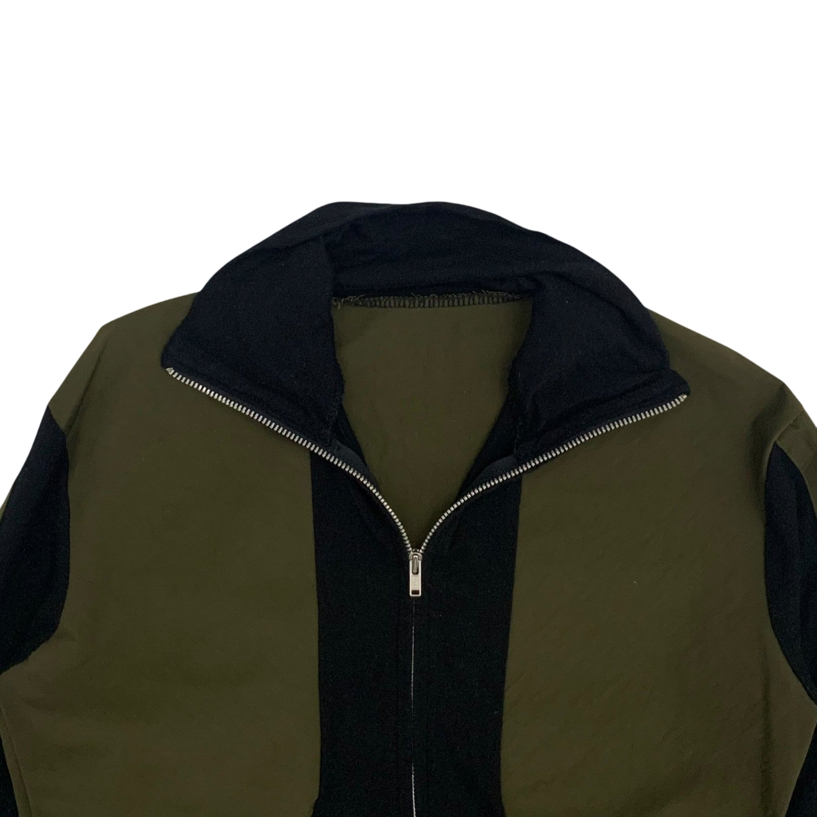 Yohji Yamamoto WXYZ Workshop Panelled Long Sleeve Khaki/Black (Fits M Womens)