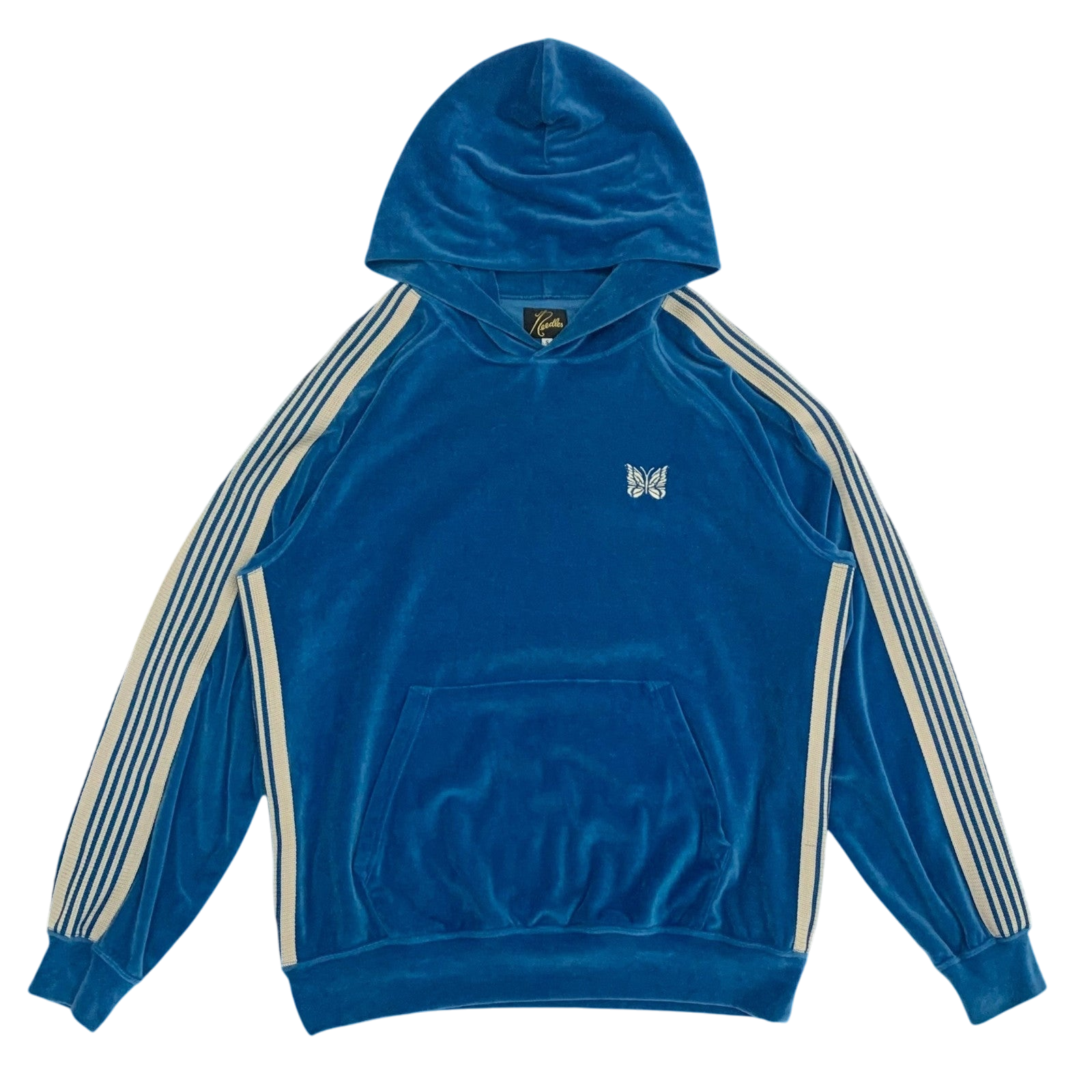 Needles Velour Track Hoodie Blue (Fits S-M)